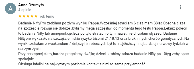 test nifty opinie